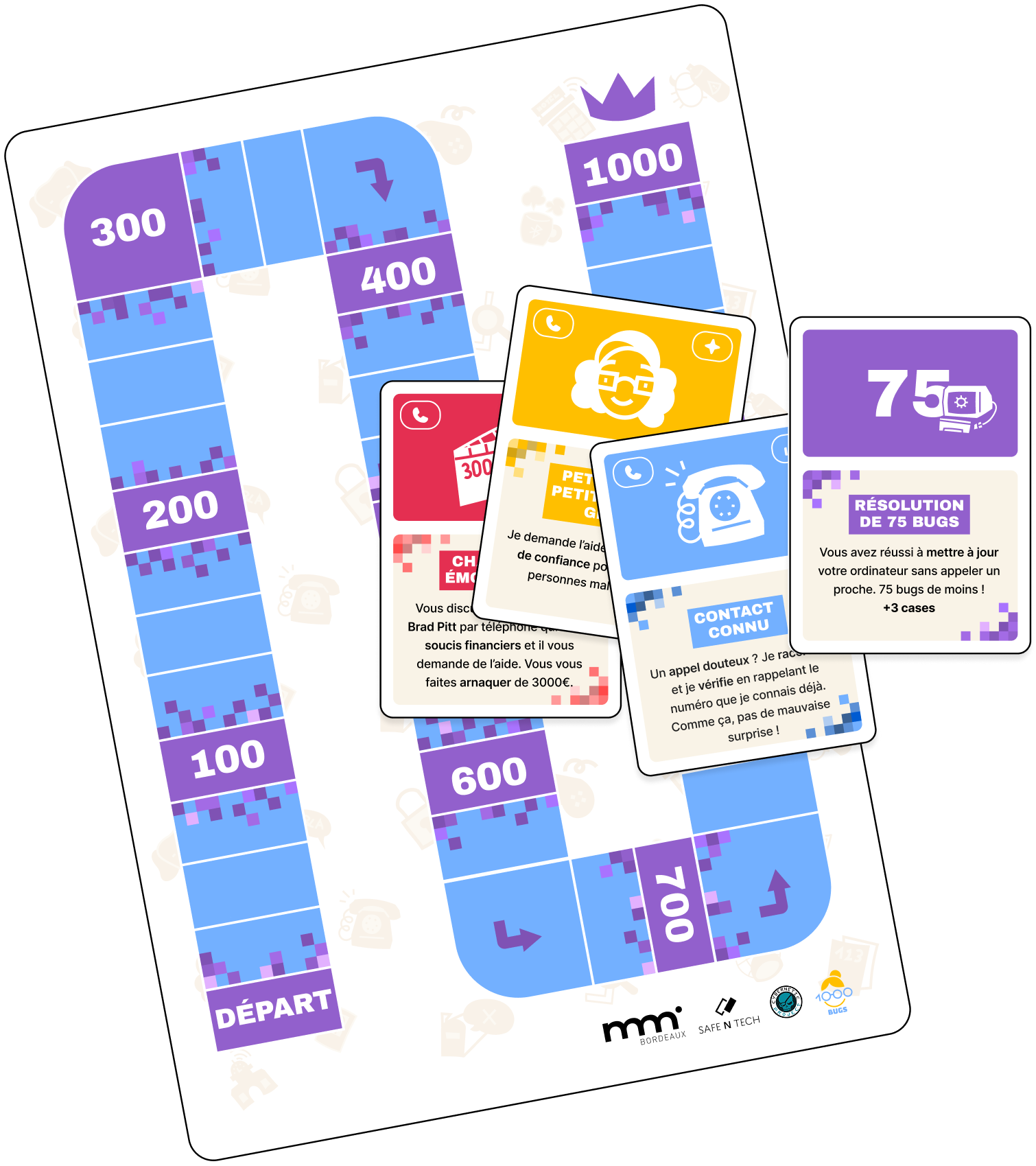 Mille Bugs Game Board